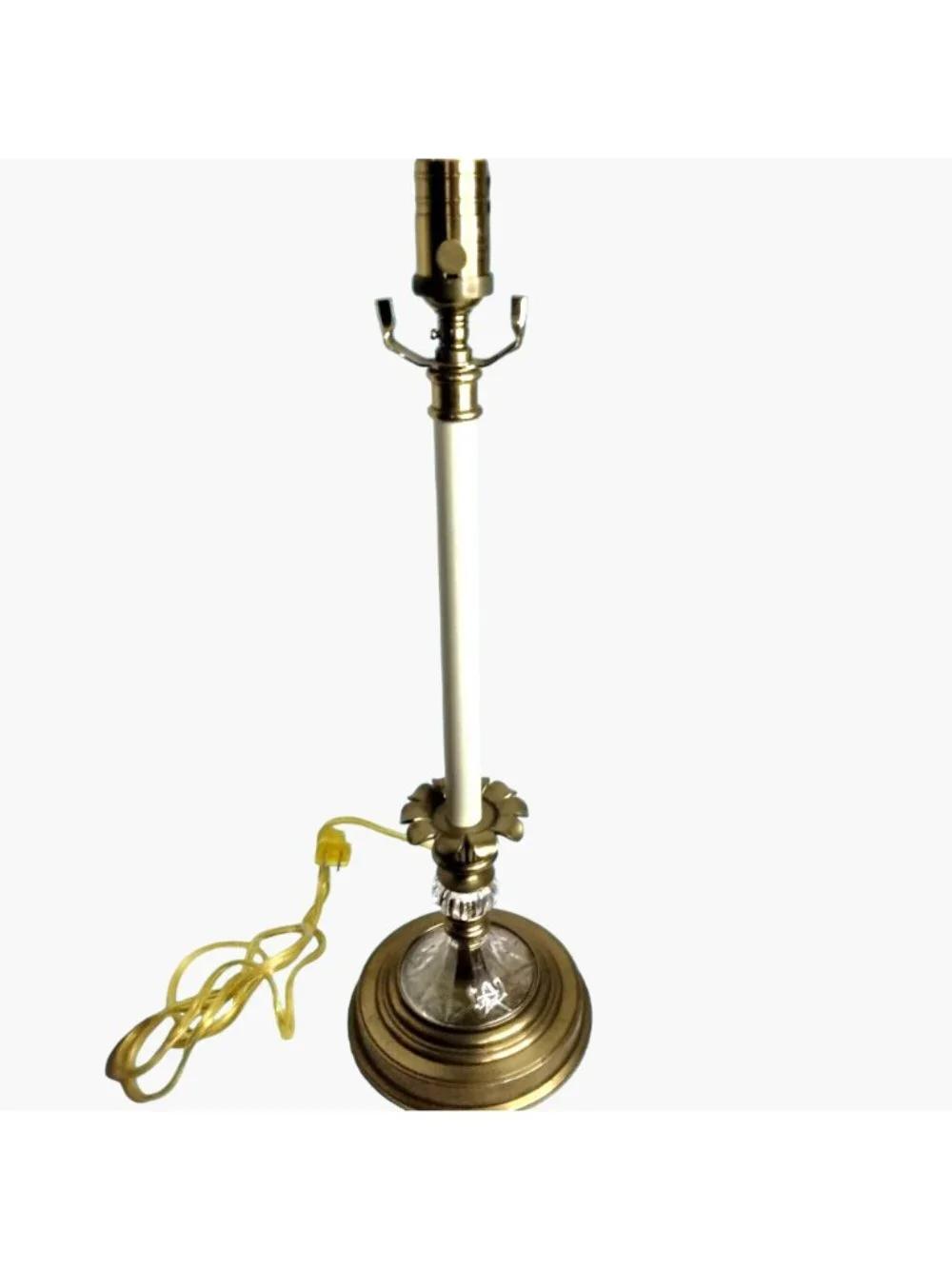 Decorative Crafts Brass Crystal Candlestick Lamp Regency Luxury Lighting